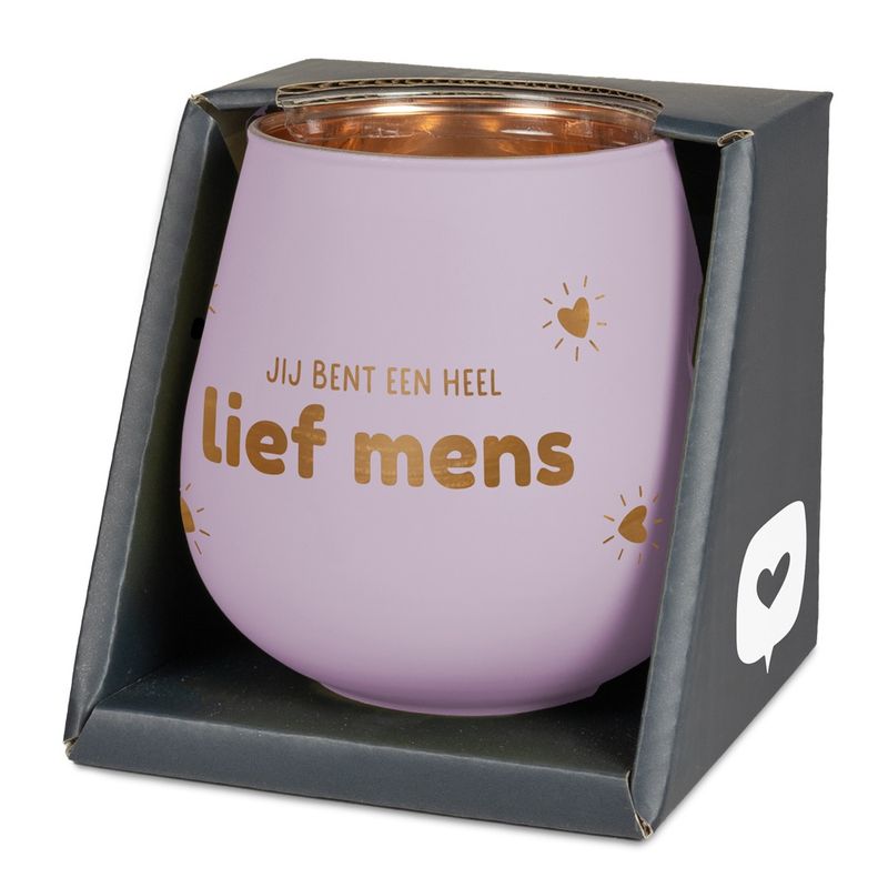 sfeerlichthouder lief mens