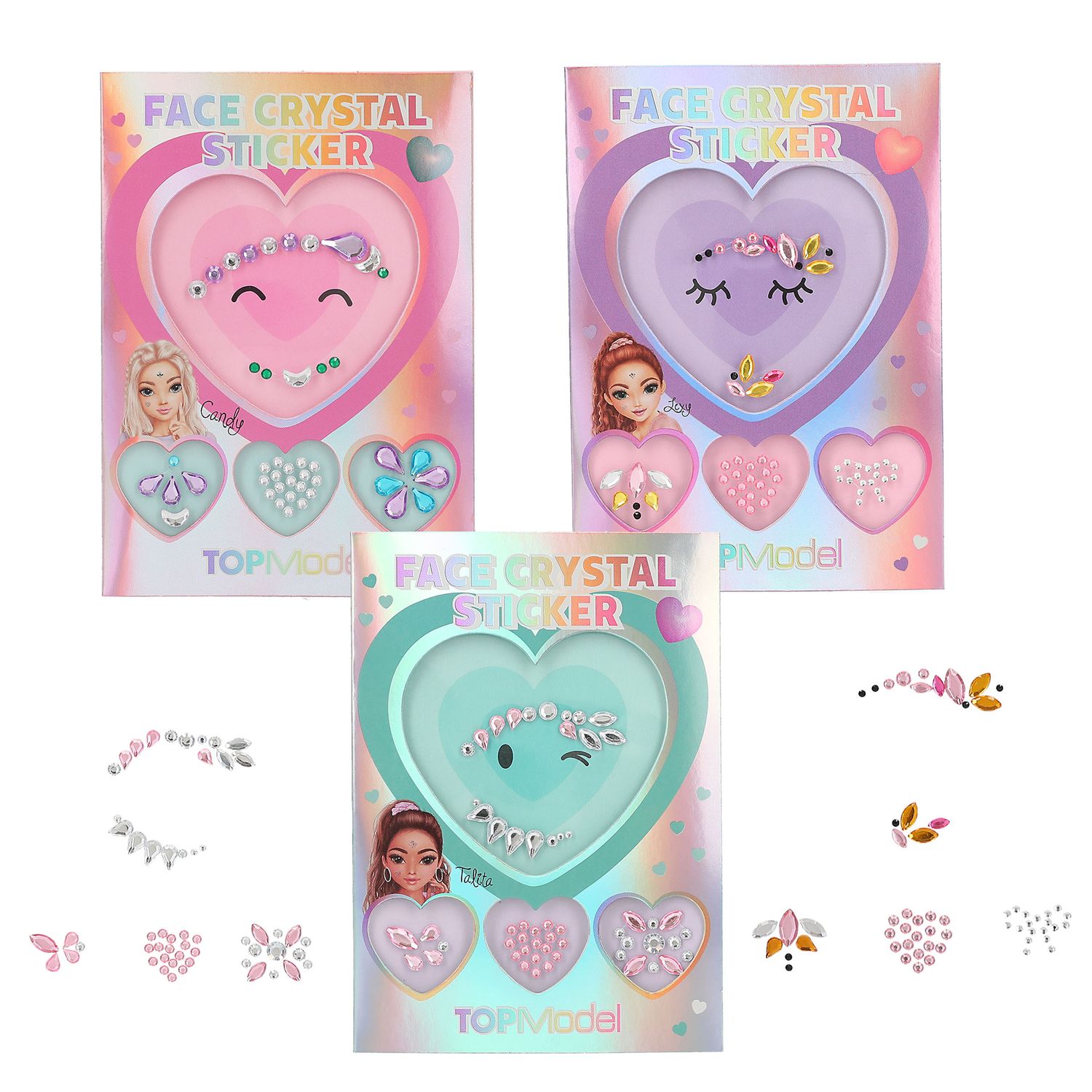 TOPModel face crystal stickers