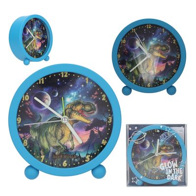 Dino World glow in the dark wekker