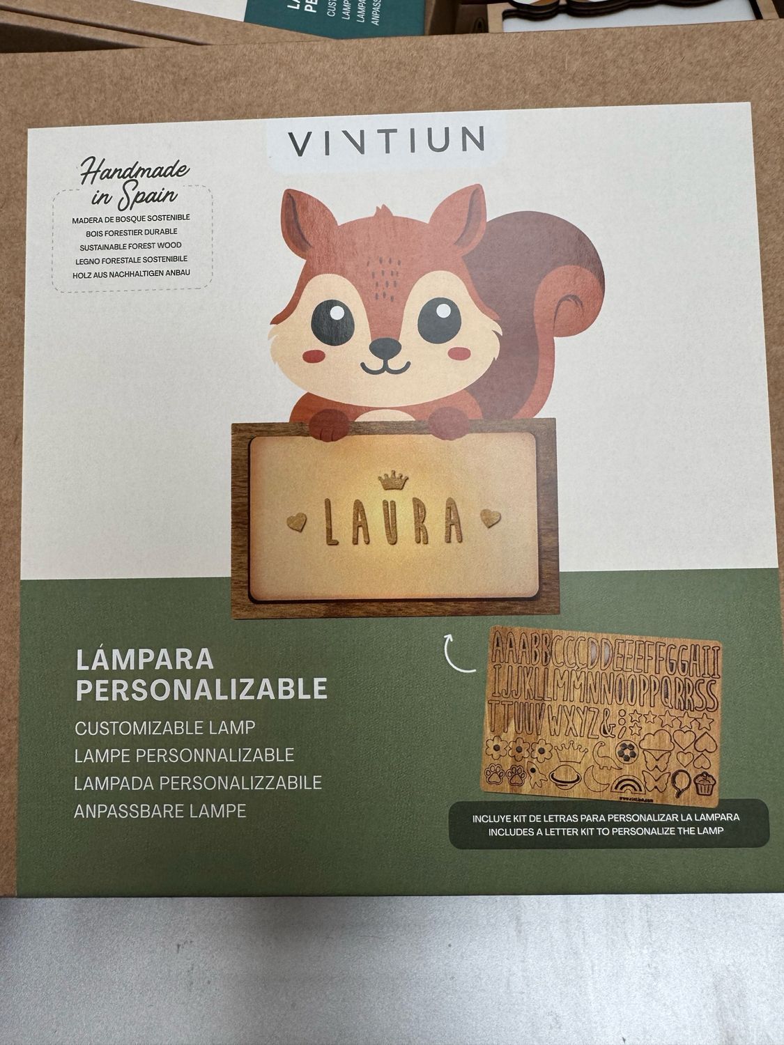 Vintiun klein dierenlampje eekhoorn