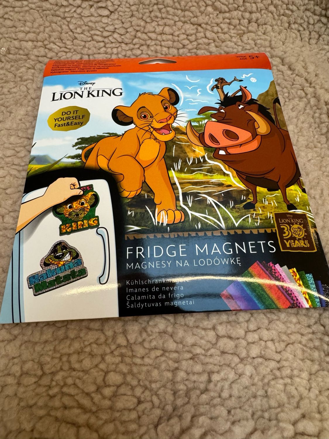 Creëer je eigen koelkastmagneet Lion King 1