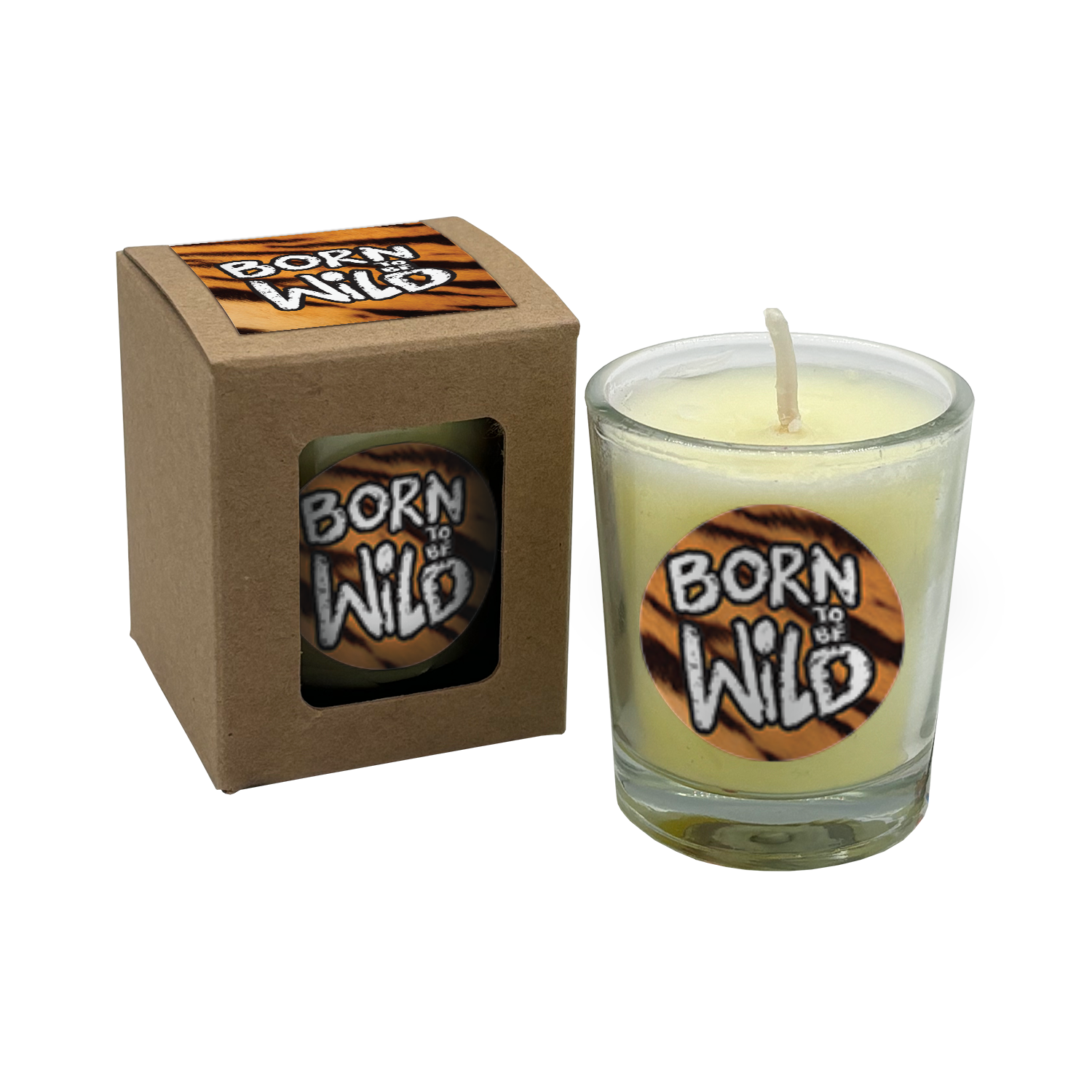 wenskaarsje met bedeltje born to be wild