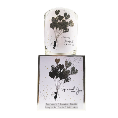 geurkaars in giftbox speciaal voor jou zilver