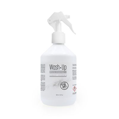 wash up spray white glowing