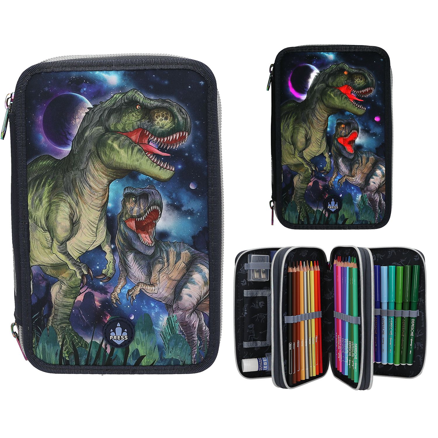 Dino World 3-vaks etui GALAXY