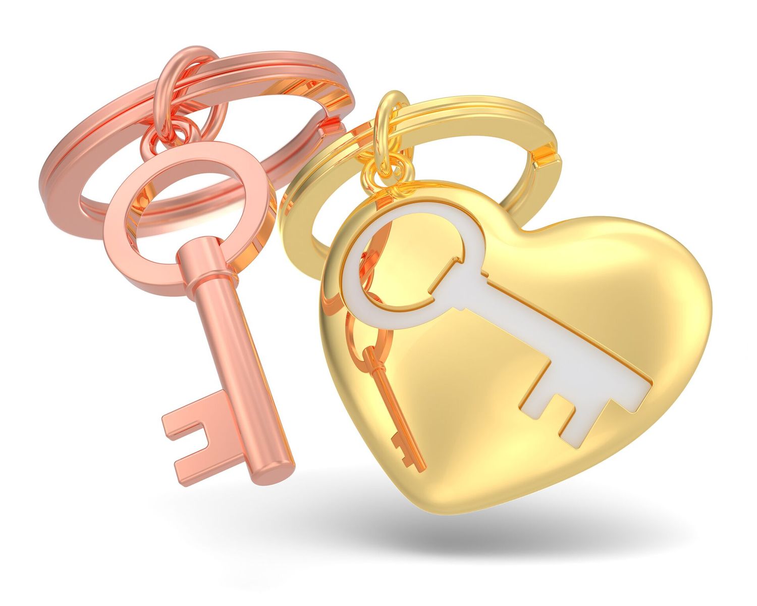 Metalmorphose sleutelhanger key to my heart