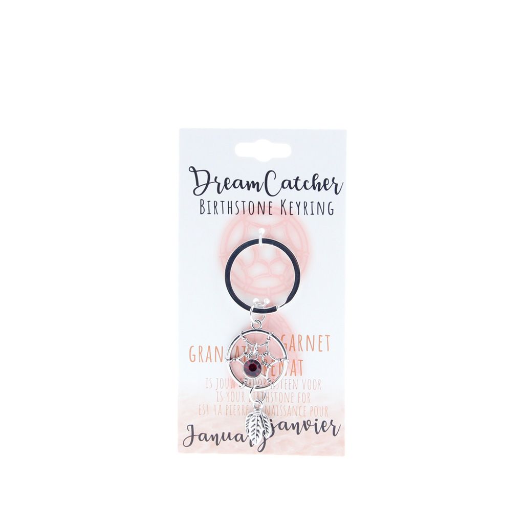 Birthstone sleutelhanger januari dromenvanger