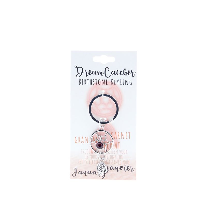 Birthstone sleutelhanger januari dromenvanger