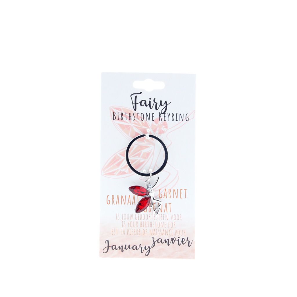 Birthstone sleutelhanger januari fairy