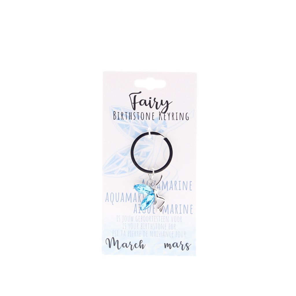 Birthstone sleutelhanger maart fairy