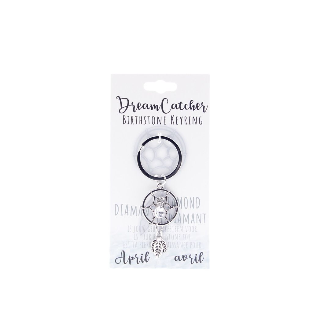 Birthstone sleutelhanger april dromenvanger
