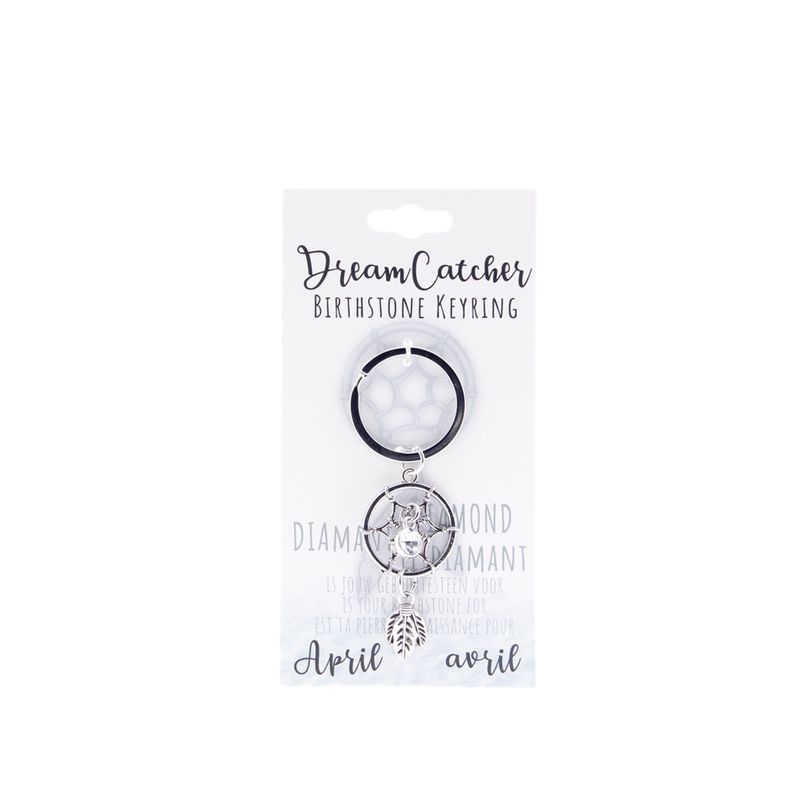 Birthstone sleutelhanger april dromenvanger