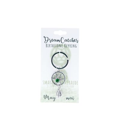 Birthstone sleutelhanger mei dromenvanger