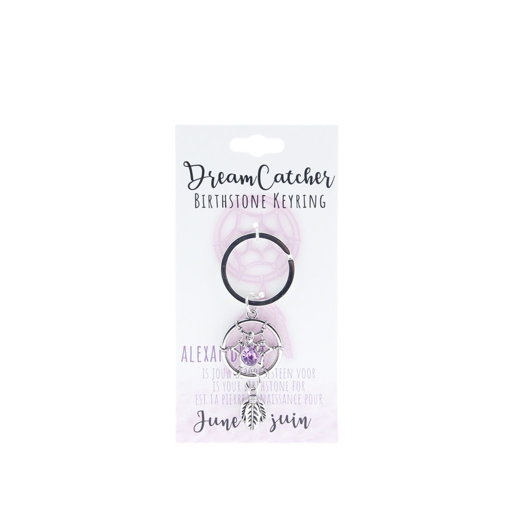 Birthstone sleutelhanger juni dromenvanger