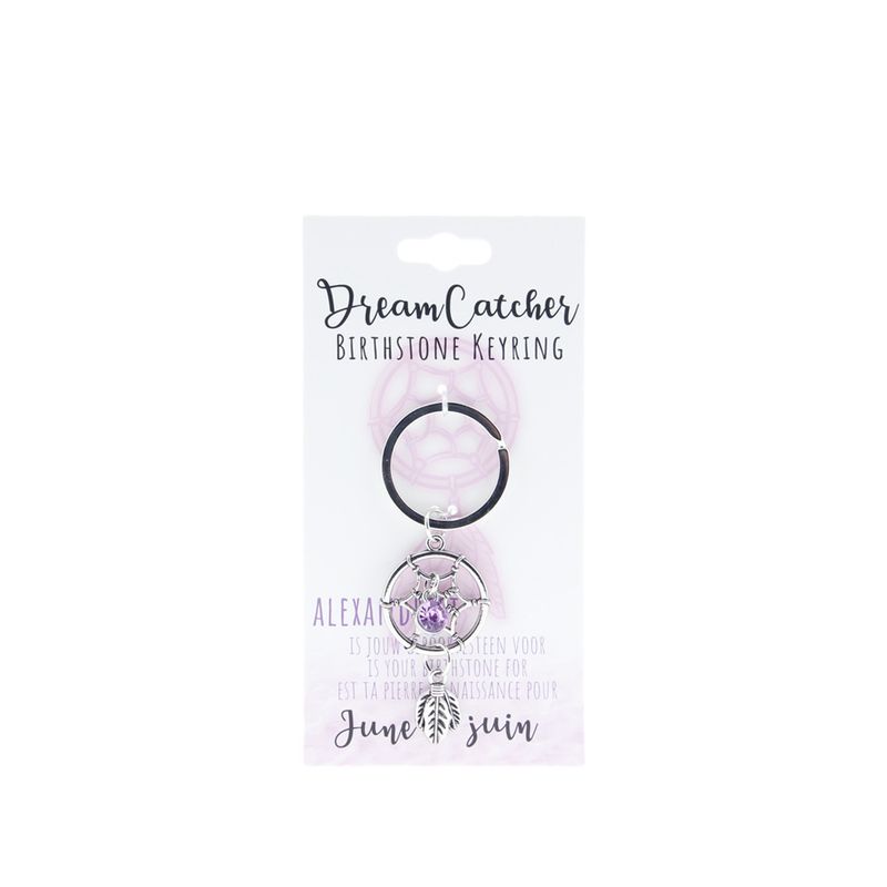 Birthstone sleutelhanger juni dromenvanger