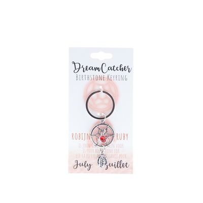 Birthstone sleutelhanger juli dromenvanger