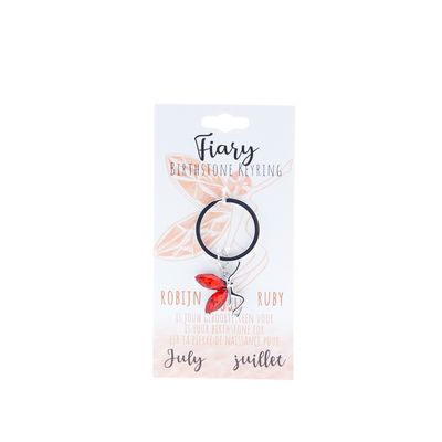 Birthstone sleutelhanger juli fairy