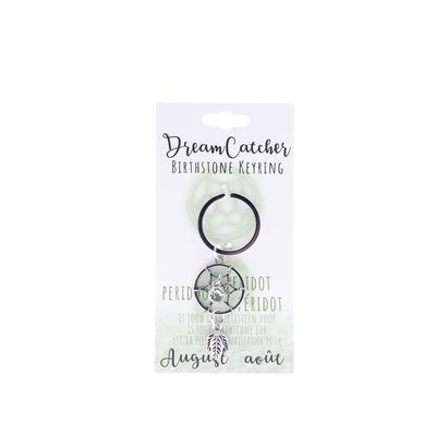 Birthstone sleutelhanger augustus dromenvanger