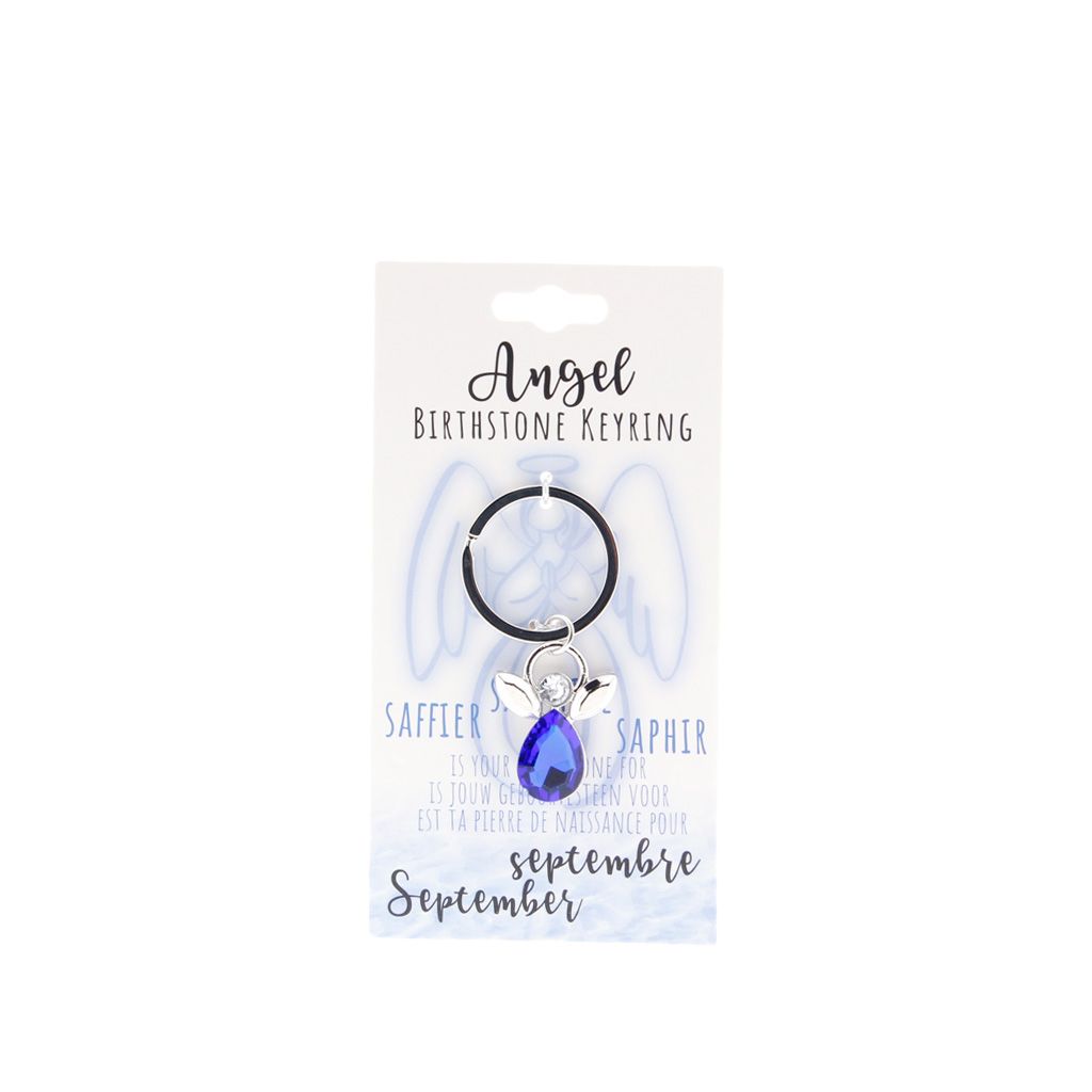 Birthstone sleutelhanger september engel