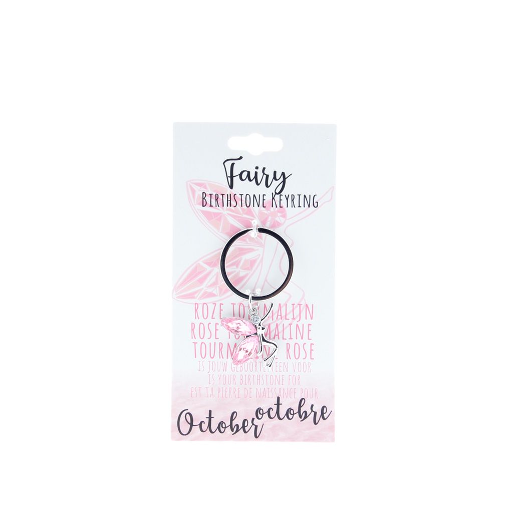 Birthstone sleutelhanger oktober fairy