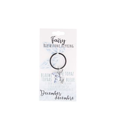 Birthstone sleutelhanger december fairy