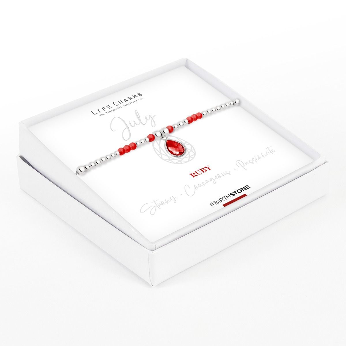 Birthstone armband juli