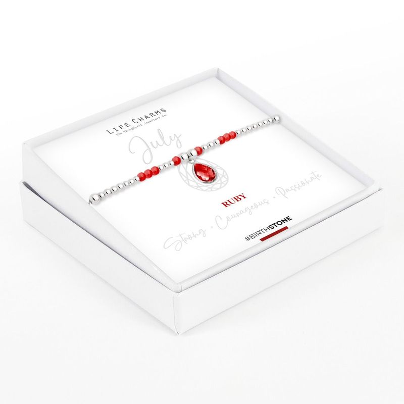 Birthstone armband juli