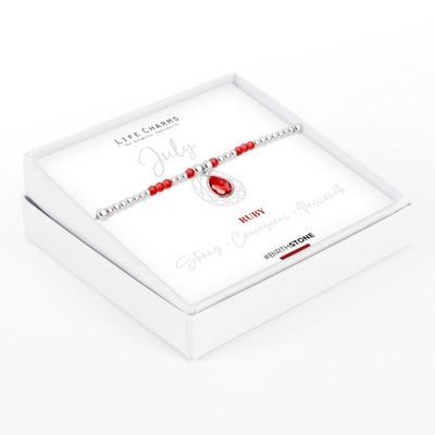 Birthstone armband juli