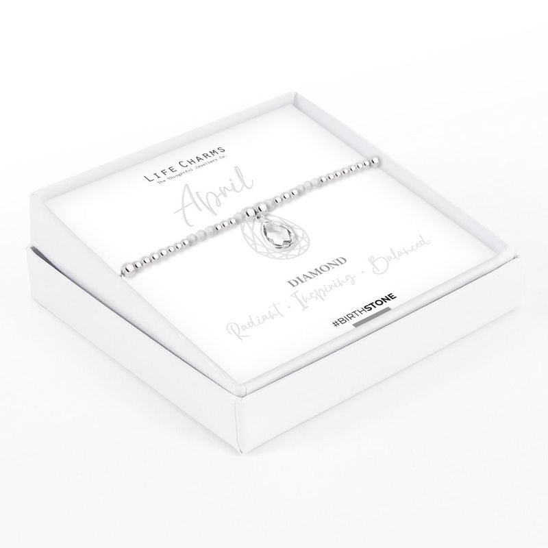 Birthstone armband april