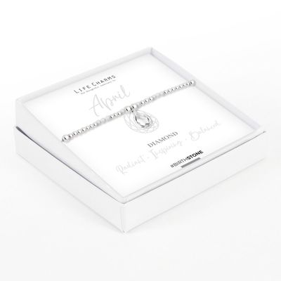 Birthstone armband april