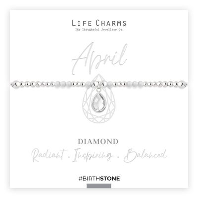 Birthstone armband april