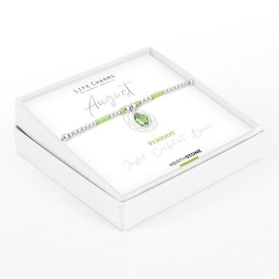 Birthstone armband augustus