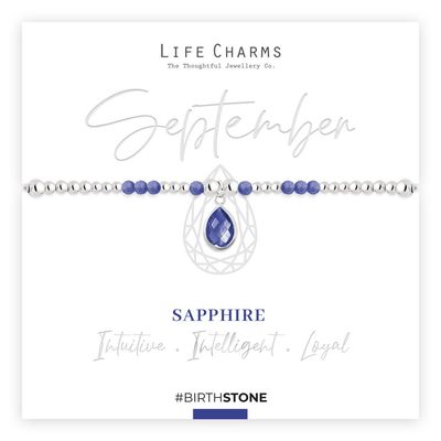 Birthstone armband september