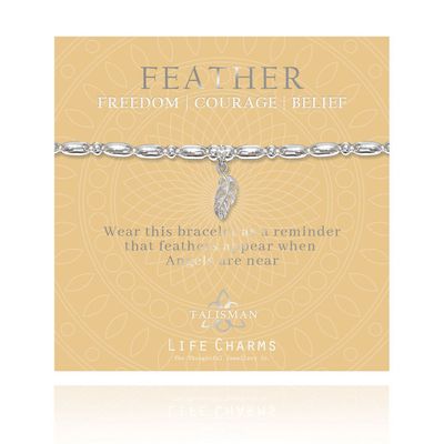 Life charms talisman feather