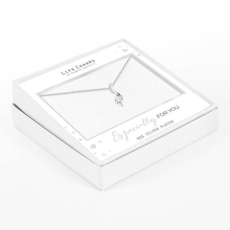 Life charms ketting crystal motif