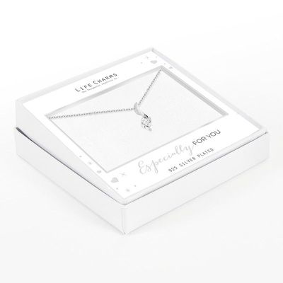 Life charms ketting crystal motif