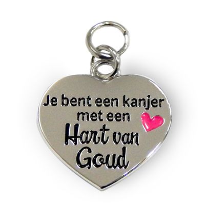 Charms for you bedel hart van goud