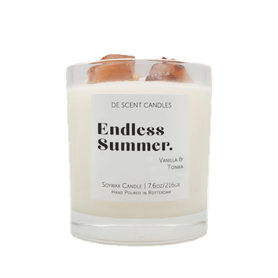 De Scent geurkaars ruwe edelsteen