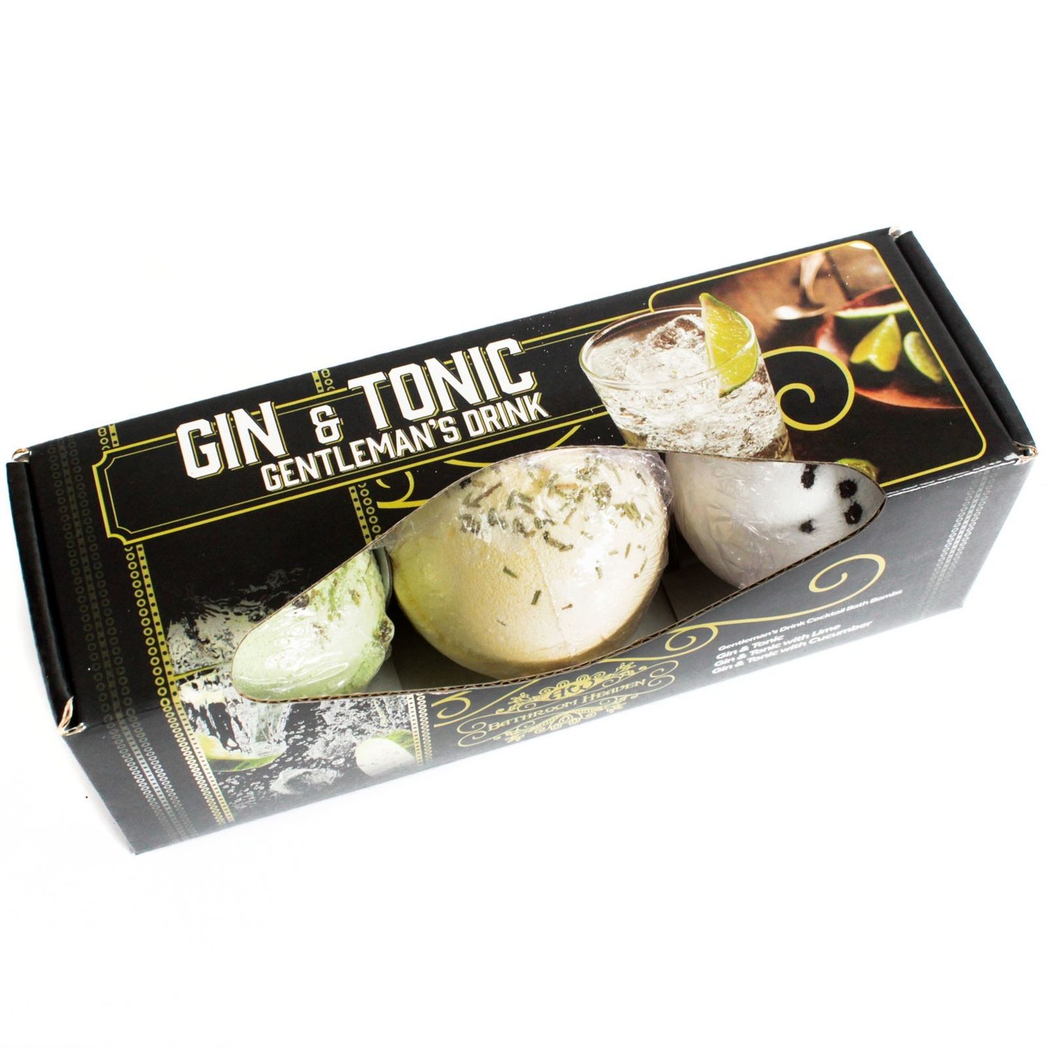 Set van 3 Gin &amp; tonic bad bommen