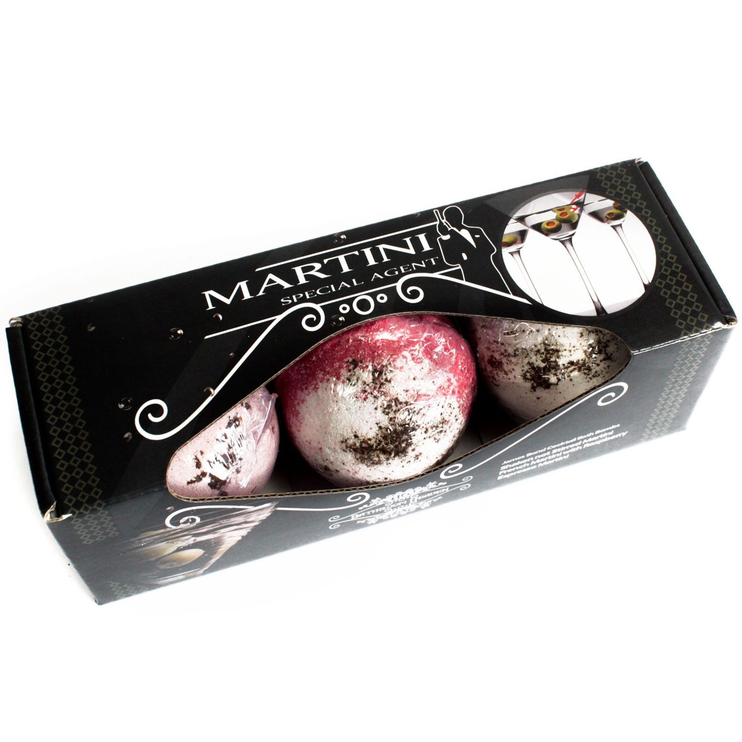 Set van 3 martini bad bommen