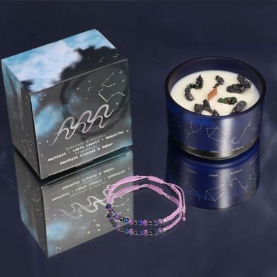 Sterrenbeeld geurkaars met edelsteen armband