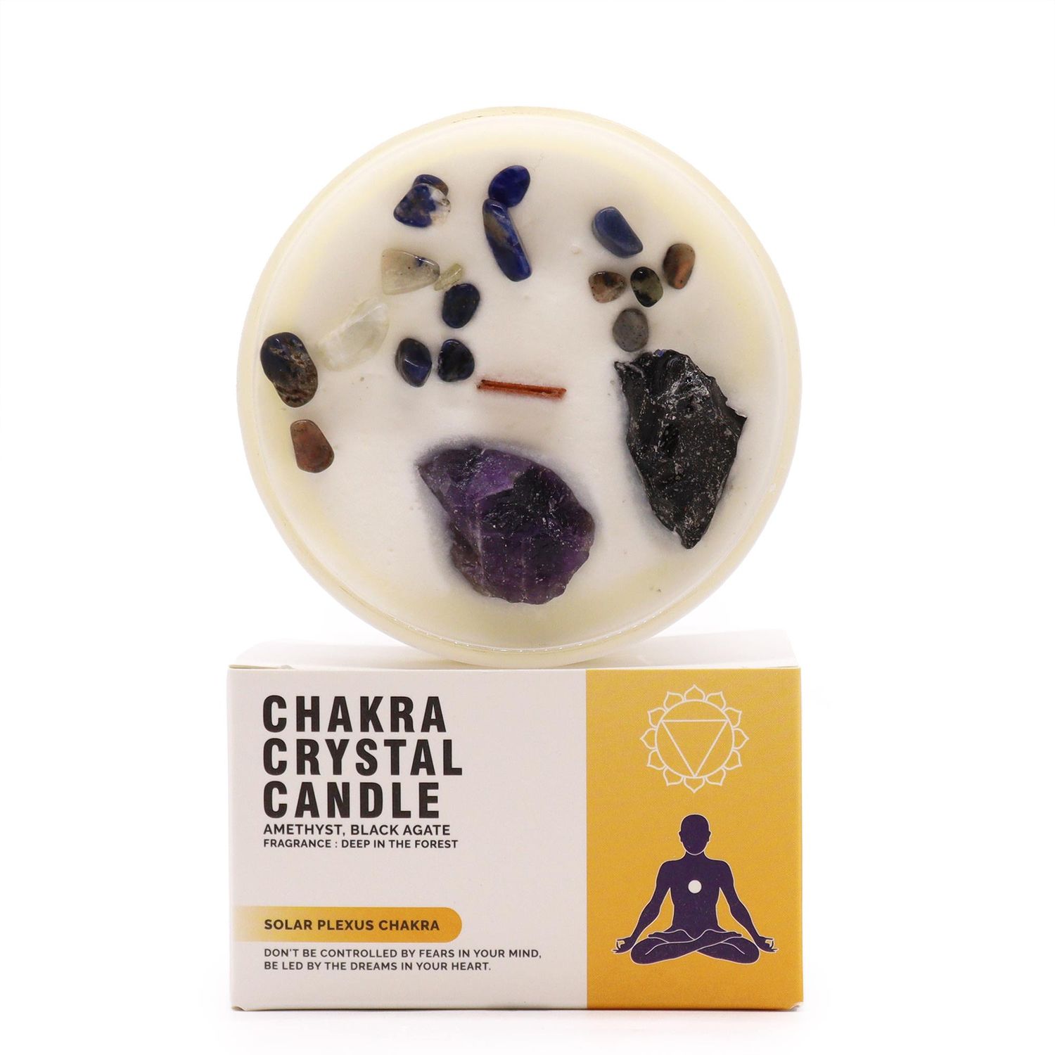 Chakra kristallen kaarsen solar plexus chakra
