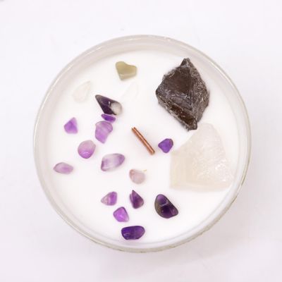 Chakra kristallen kaarsen kroonchakra