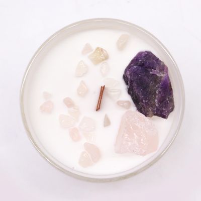 Chakra kristallen kaarsen derde oog chakra