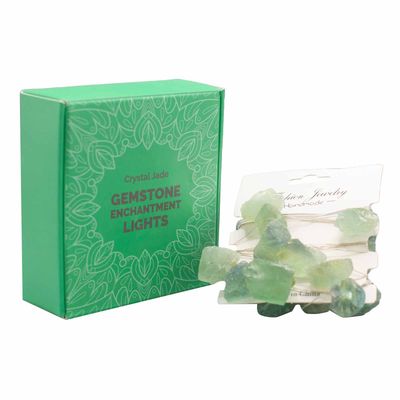 Natuurlijke edelsteen decoratieve slinger - groene jade