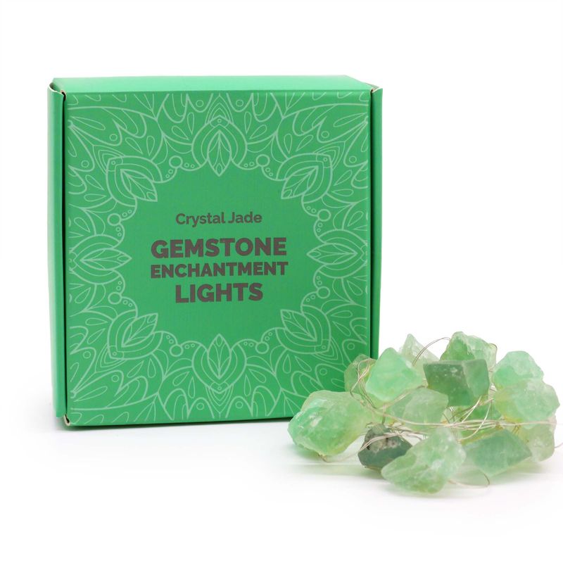 Natuurlijke edelsteen decoratieve slinger - groene jade
