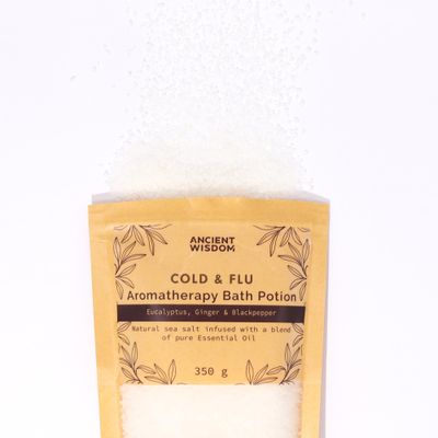 Aromatherapie bad zout - verkoudheid en griep