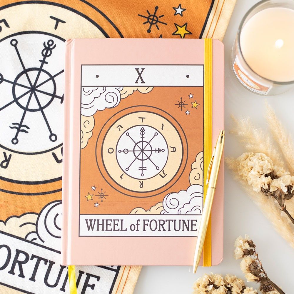 Tarot A5 notitieboek wheel of fortune
