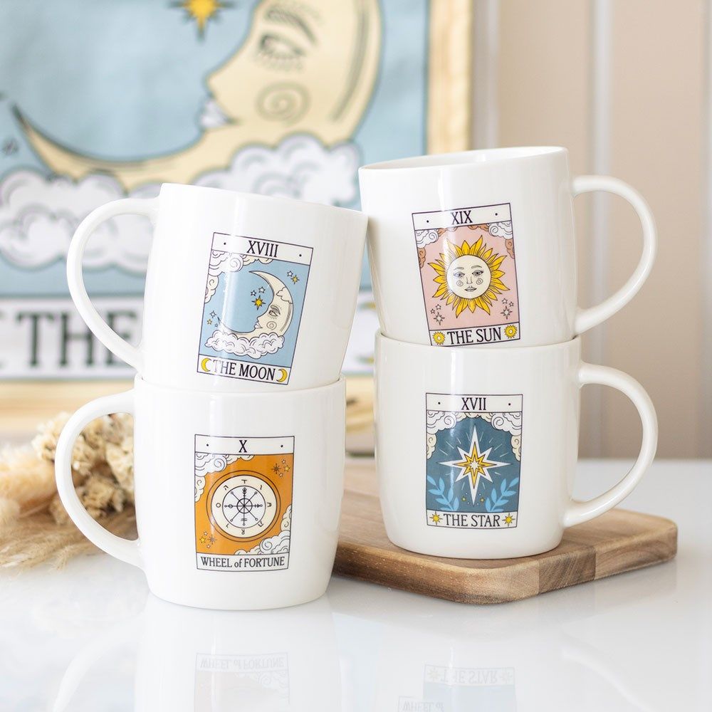 Set van 4 tarot mokken