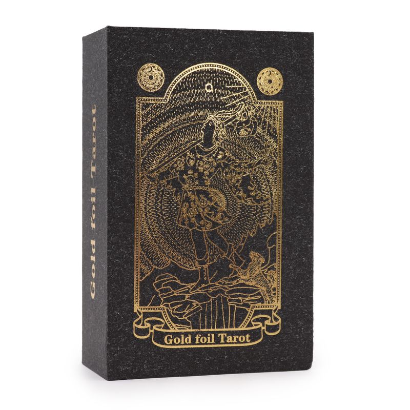 Goudfolie tarot set met boek en geschenkverpakking